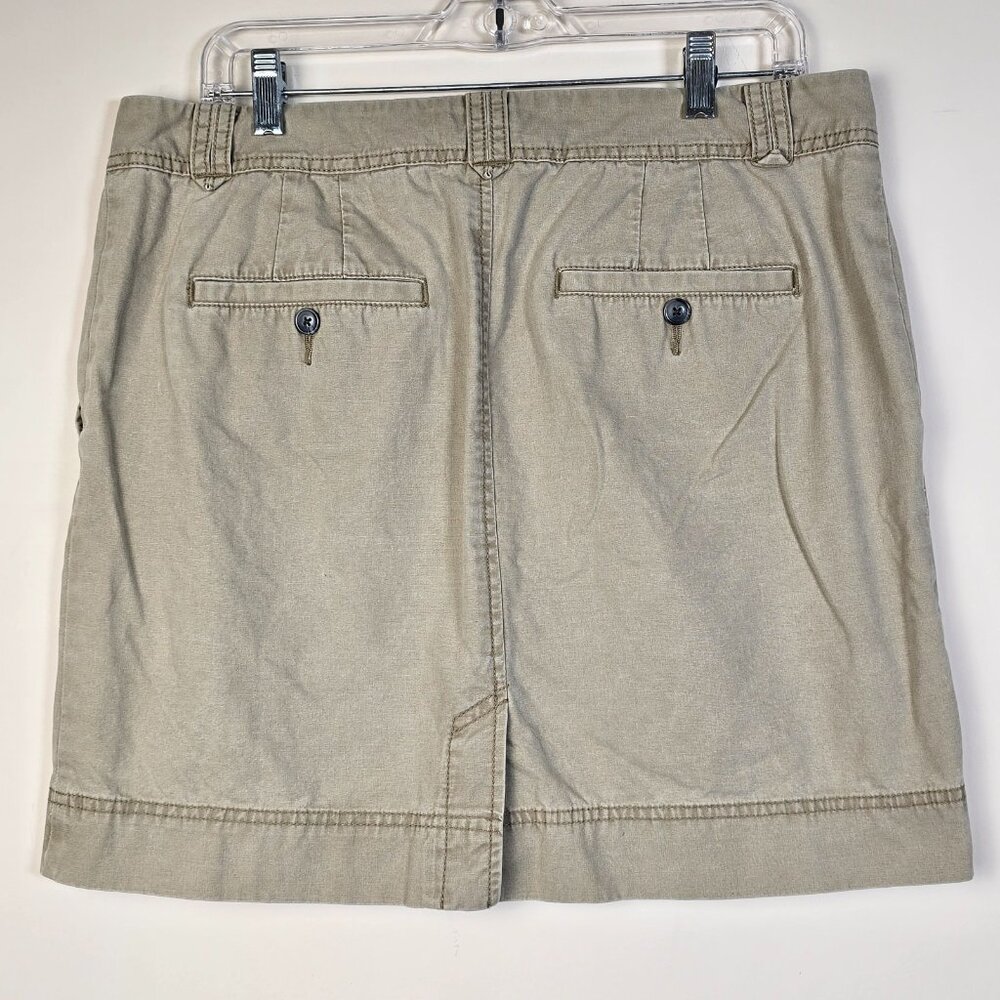Gap Khaki Skirt Womens Size 12 Tan School Girl Light Academia Casual Minimalist - Picture 6 of 10